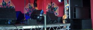 header2 Stage, Lightdeck and Led Par Cans provided to Ventor Fringe Festival